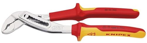 KNIPEX 88 06 250 SB Pince Alligator® isolée pour pompe à eau, 250 mm