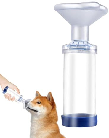 Cámara para mascotas - Espaciador de cámara de aerosol para mascotas, solución respiratoria para mascotas | Máscaras de inhalador para perros con buen de PVC, espaciadores de inhalador portát