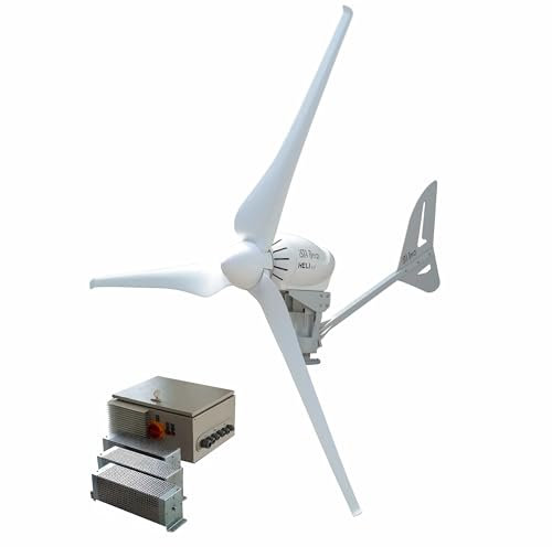 IstaBreeze® Heli 4.0 - Leistungsstarker Low Wind Windgenerator für Off-Grid oder On-Grid Anwendung. Effizient und zuverlässig für nachhaltige Energieerzeugung. (Heli 4.0 Off-Grid mit Laderegler)