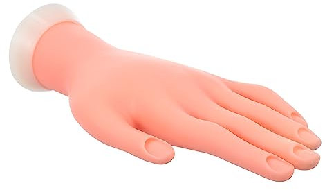 Mikinona Maniküre Übungshandmodell Nailart Trainingshand Kunstliche Hand Simulation Modell Maniküre Werkzeug Praxis Biegen
