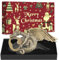 LKKCHER Weihnachtsverpackter Drachen-Bierflaschenöffner, Weihnachtsgeschenke für Männer, Vater, Ehemann, Drachengeschenke für Drachen-Fans, Bronze mit Weihnachtsverpackung und Weihnachtskarte