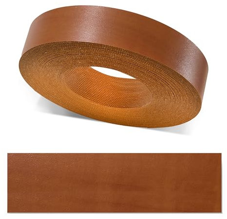 ben+camilla.com Kantenumleimer zum Aufbügeln | Bubinga Perl 22 mm x 5 m Rolle (matt mit Möbel-Oberflächen-Struktur) | Premium Qualität für professionelle Ergebnisse | Kantenschutz