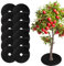 Baummulchring – 12 Baumschutzmatten | Vlies-Baumwurzelschutz | atmungsaktive Baumringe für Landschaftsbau | Mulchringe | abbaubare Gartenpflanzenabdeckungen zur Kontrolle des Graswachstums