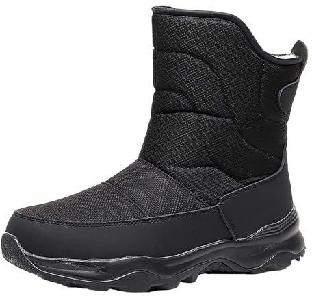 Stivali Da Neve Uomo Invernale Bassi Lavoro Scarpe Doposci Impermeabili Foderato Caldo Stivali Escursionismo Leggere Antiscivolo Imbottiti Stivaletti Curvy Casual Peluche Stivaletto Snow Boots