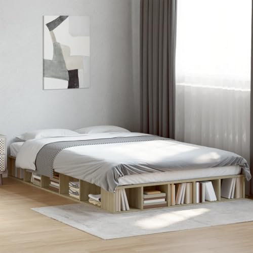 -Bettrahmen ohne Matratze 135x190 cm Doppelbett-