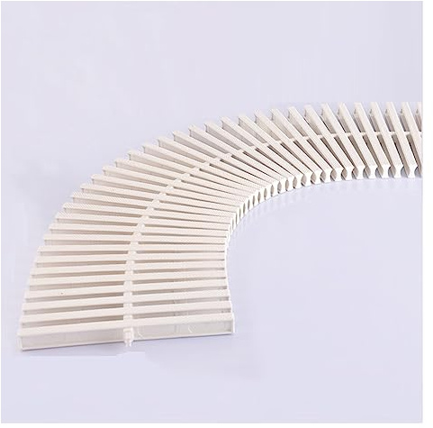 ZBORAVPIX Grille de débordement pour Piscine, Grille de Drainage for Piscine, Blanche, Plusieurs largeurs, Lot de 2, 4, 6 et 10(White-7.9in,10pcs)