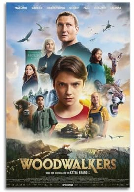 HRUERYWRBTT Woodwalkers Poster, ästhetische Wandkunst, Leinwand, Vintage-Poster, dekoratives Gemälde für Wohnzimmer, Schlafzimmer, Dekoration, 30 x 45 cm, ungerahmter Stil