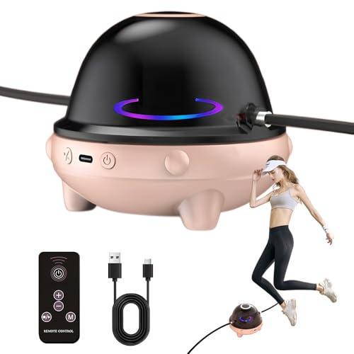 Mineup Elektronische Springseil, Automatische Elektrische Seilspringmaschine, 1-10 Geschwindigkeitsstufe, Einstellbares Multiplayer-Springseil mit LED-Anzeigezähler, Intelligente Springseilmaschine