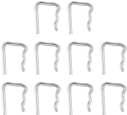 10PCS Common Rail Injector Leak Off Retaining Clips, Alloy Steel Fuel Leak Off Pipe Clips, Injector Leak Seal Clamps for Automotive Fuel Injection Systems