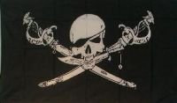 Riesen-Flagge: Pirat Säbel 150cm x 250cm