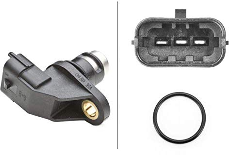 HELLA 6PU 009 121-591 Sensor, camshaft position - 3-pin connector - with seal