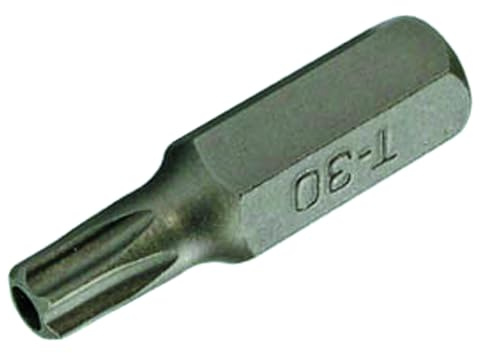SW-Stahl 04186T60 Torx TR Bit T60-5/16 Zoll Sicherheits-Bit 30 mm | Tamperproof Bit mit Mittelbohrung aus Chrom-Vanadium-Stahl - Profil T60 - Passend für 8 mm Bit-Halter & Ratschen