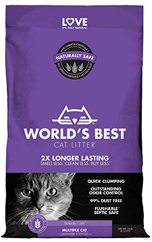 World's Best Cat Litter 14lb (6.35kg) | Lavender Scented
