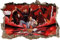 Ultras Nürnberg, 3D Wandsticker Format: 92x62cm, Wanddekoration