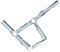USG 15050007 Halfter, silberfarbene Beschläge, Soft unterlegt, Hellblau/Grau, Warmblut