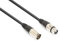 VONYX 177.791 Professional DMX Cable 3m – 3-Pin XLR Male to Female Flexible Shielded Balanced Signal Lead for Lighting & Audio Systems, Metal Connectors, Durable Build, Black