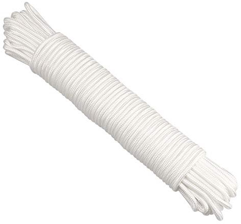 G2PLUS 30M Corde en Nylon 6 mm Corde Blanc Polypropylène Corde,Paracorde en Nylon Indéchirable D'épaisseur,Pour Harnais à voile D'ombrage,Camping,Activités de plein Air