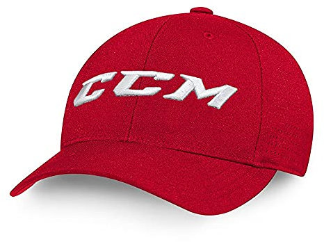 CCM Kappe Team Flexfit Cap, Rot, S/M