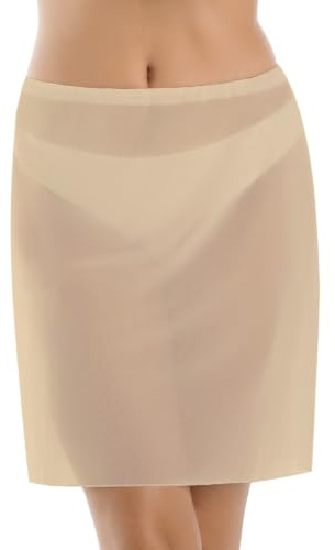 Teyli – Sottoveste Donna in Tulle Leggero – Intimo Trasparente da Indossare sotto Vestiti e Gonne – Morbida e Confortevole da Indossare.