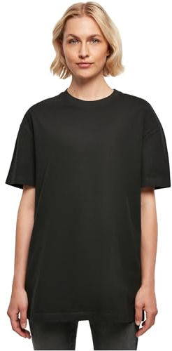T-Shirt Ladies Oversized Boyfriend Tee Black 5XL