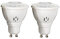 YSSMAO 2pcs GU10 PIR Motion Sensor LED Light Bulbs 3W 220-240V AC for Ceiling Downlight Passage Corridor Walkway White Light