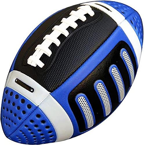 Zonster Größe 3 Ball American Ball American Football Ball Kinder Sport Match Standard Training US Street Football, Blau