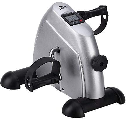 Mini Bicicleta estática ejercitador de Brazos y piernas para Personas Mayores eléctrica con Resistencia Ajustable Pantalla LCD Alfombrilla Antideslizante para Medidas de rehabilitación hogar Oficina
