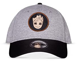 Marvel Unisex Groot – verstellbare Kappe Baseballkappe, grau, M
