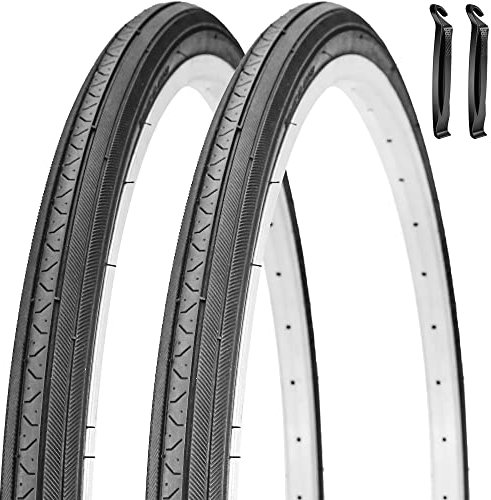 27 x 1 1/4 Fahrradreifen 27 Zoll Rennrad Reifen 32-630 Faltwulst Ersatz Fahrradreifen Set (2 Reifen ohne Schlauch)