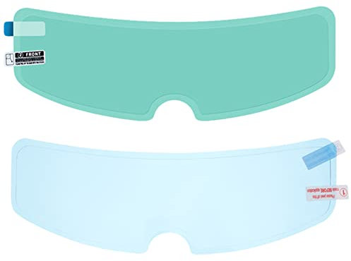 1 Satz Motorradhelm Schutzfolie aus Pet, Universelle Antibeschlagfolie Blau