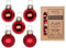 Inge-glas Weihnachtskugeln Glas 2cm x 25 Stück in Kartonbox Christbaumkugeln Set Chianti