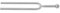 Duendhd C523 Stimmgabel aus Metall, silberfarben, 523 Hz