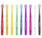 20x TELLO Brush Ultra Soft 6240 - Handzahnbürste für Erwachsene mit super weichen abgerundeten NOLLEX® Borsten -Zufällige Farbe