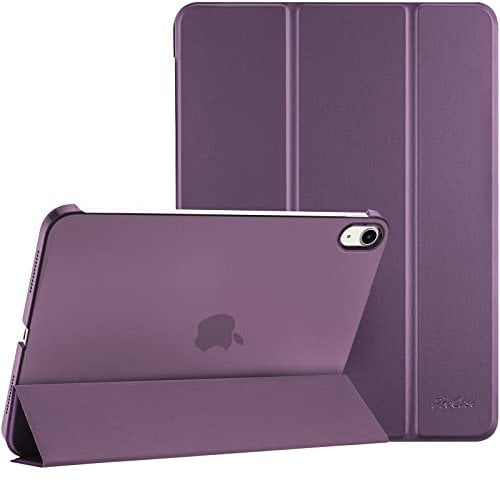 ProCase for iPad (A16) 11th Generation 11 Inch 2025/ iPad 10th Generation 10.9 Inch 2022 Case, Slim Smart Cover With Translucent Hard Shell Back, Supports Touch ID, Auto Wake/Sleep -Purple