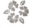 VIERSHU Miroir Stickers Muraux Fleurs Decoration Murale Salon Moderne Autocollant Mural Sticker Salle de Bain Miroir Fleurs Deco Argent