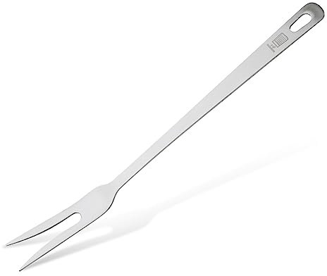 Fackelmann Chefkoch Tenedor para Carne Servir Creaciones de Carne, Acero Inoxidable de Aspecto Mate - Tenedor para trinchar Apto para lavavajillas