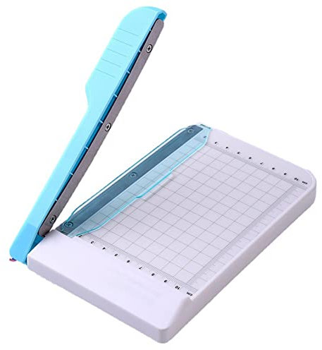 Uposao Mini Massicot Trim Easy, A4 Coupe-Papier À Main Photo Planche À Découper Guillotine Coupe-Papier pour Scrapbooking Artisanat Étiquettes Papier Cartonné