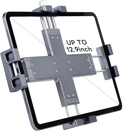 FANAUE Car Tablet Holder with Ball Head, Lightweight Design 360 Degree Rotating iPad Holder - for Your Windshield, Dashboard or Desk Compatible with All