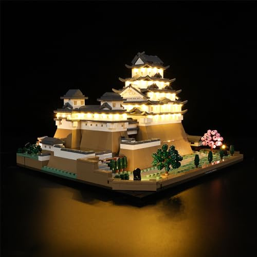 Kyglaring Led Licht Kompatibel mit Lego Architecture Burg Himeji 21060 Bausteine, LED Beleuchtungszubehör für das Lego Modellset 21060 (Nicht Enthalten Modell)