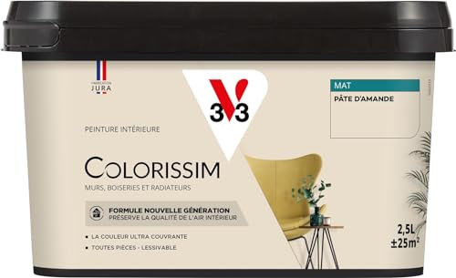 V33 Peinture multi-supports Colorissim® Pâte d'amande Mat 2,5L