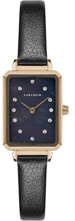 Carlheim Women's Watches Mila Petite Square 2620, Mop Black