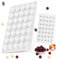 Ezydka Moldes de Silicona Esfera 35 Cavidades Molde para Esferas de Chocolate Silicona Molde Chocolate para Hacer Bombas de Chocolate, Pasteles, Gelatina, Pudín, Mousse de Cúpula