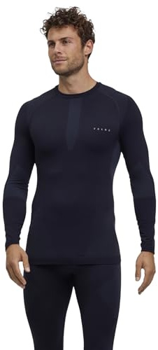 FALKE Herren Warm Round Neck Funktionsshirt Langarm schnelltrocknendes atmungsaktives nachhaltiges Funktionsmaterial für milde bis kalte Temperaturen warme Funktionsunterwäsche 1 Stück
