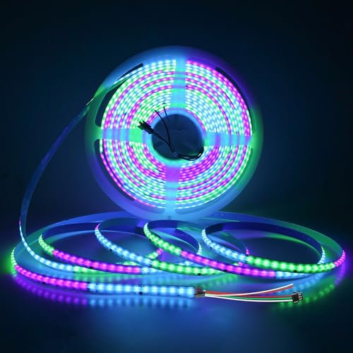 ALITOVE 10M WS2811 RGBIC COB LED Streifen 24V 3600LEDs Flexibel Adressierbarer LED Lichter Programmierbare LED Stripe für Schlafzimmer TV Heimdekoration (ohne Netzteil und Controller)