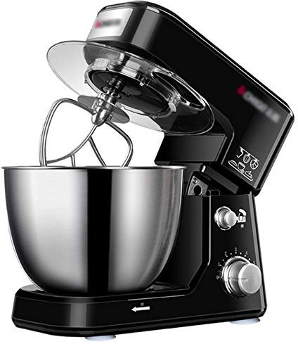 Stand Mixer 4L,600W 6 Speed Electric Kitchen Mixer Multifunctional Food Processor Blender with Dough Hook,Whisk & Beater Dough Blender,Black