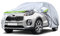 JUDANNA Autoabdeckung Outdoor Wasserdicht Passend für 2010-2025 Kia Sportage, Sommer Vollgarage Autoplane Auto Abdeckplane Outdoor Abdeckung für Regen Sonne Staub UV-Schutz, Silber