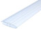 H - Profil transparent mit 10mm Innenmaß aus Polycarbonat für Stegplatten, Glas, Kunststoffplatten, Gewächshaus - 1000mm lang