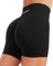 JOYSPELS Sport Shorts Damen Scrunch Butt Gym, Kurze Sporthose Damen Shorts Radlerhose High Waist Laufhose Schwarz M