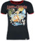 Queen Kerosin Lago Di Garda Frauen T-Shirt schwarz/rot XS