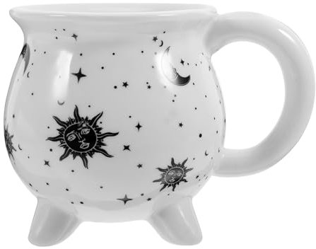 Ciieeo Hexenbecher Keramikbecher Keramikkessel Trinkbecher Keramikgetränke Wasserbecher Kaffeebecher Dekorativer Trinkbecher Halloween Heimdekoration Keramikkessel